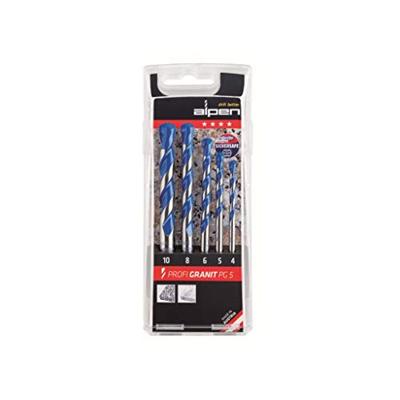 Alpen 25700005100 Granietboorset 5-delig 4 mm, 5 mm, 6 mm, 8 mm, 10 mm Cilinderschacht 1 set(s)