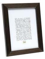 Deknudt Bruine fotokader met rand in zilver 20x30 S41VK3 - thumbnail