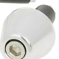 Vicma Handlebar plugs 13.5 mm silver, 634pl - thumbnail