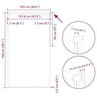 Rolgordijn 125x150 cm verduisterend stofbreedte 121,6 cm geel - thumbnail