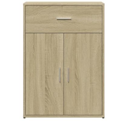 Dressoir 60x30x84 cm bewerkt hout sonoma eikenkleurig Dressoir 60x30x84 cm bewerkt hout sonoma eikenkleurig