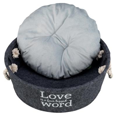 TRIXIE MAND LIAN ROND ANTRACIET 37X37X14 CM