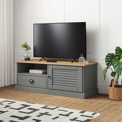 Tv-meubel VIGO 106x40x40 cm massief grenenhout grijs Tv-meubel VIGO 106x40x40 cm massief grenenhout grijs