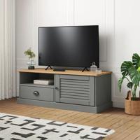 Tv-meubel VIGO 106x40x40 cm massief grenenhout grijs - thumbnail