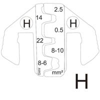 TOOLCRAFT PLE-0H Krimp-onderdelen Platte stekkers, D-sub stekkers Krimpbereik: 2.5 tot 10 mm² Geschikt voor merk: TOOLCRAFT PZ-500 - thumbnail