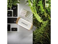 Intenso Green Line USB-stick 64 GB Beige, Bruin 3540490 USB-A 3.2 Gen 1 - thumbnail