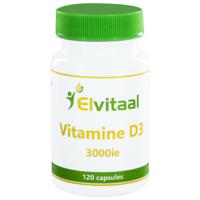 Elvitum Vitamine D3 3000IE/75mcg 120 Capsules - thumbnail