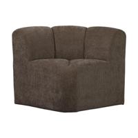 Woood Mojo eetkamerbank hoekelement rib Bruin - thumbnail