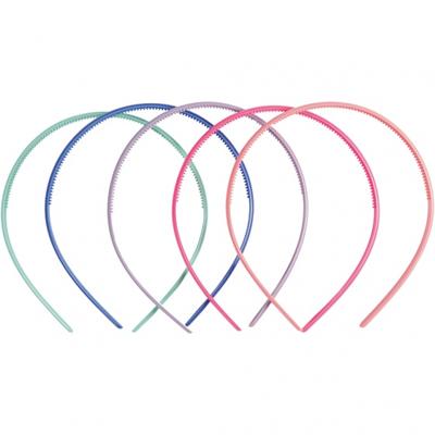 Creativ Company Haarbanden, b: 8 mm, diverse kleuren, 5 stuk/ 1 doos