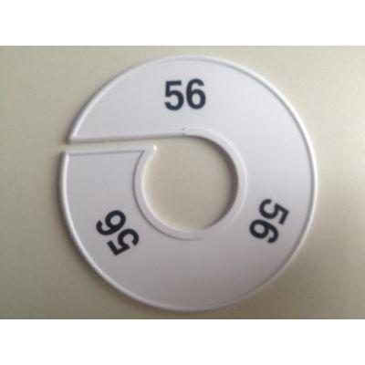 Maatring 11 cm wit/zwart 56