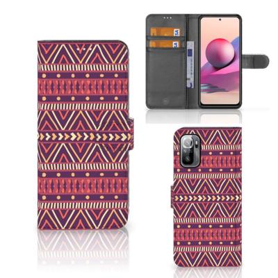 Xiaomi Redmi Note 10/10T 5G | Poco M3 Pro | Telefoon Hoesje | Aztec Paars