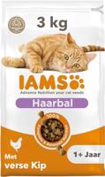 Iams Adult Hairball kattenvoer met verse kip 2 x 3 kg - thumbnail