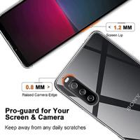Lunso - Sony Xperia 1 V - TPU Backcover hoes - Transparant - thumbnail