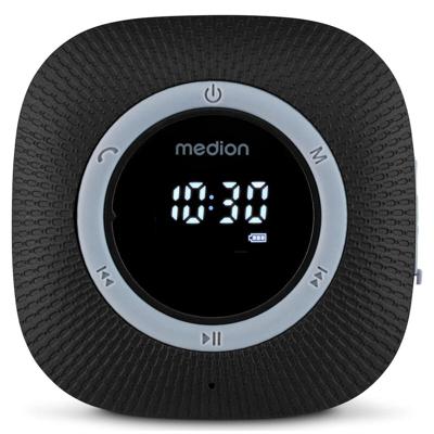 Doucheradio - MEDION - FM - Bluetooth - IPX6 - Zuignapbevestiging - Zwart