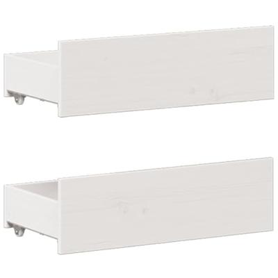 Bedframe zonder matras met hoofdbord grenenhout wit 200x200 cm