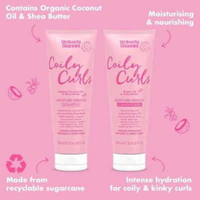 Umberto Giannini Coily Curls Moisture Drench Conditioner 250ml
