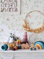 Siliconen stapelpiramide meerkleurig - thumbnail