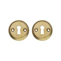 Intersteel Set van 2 sleutelrozettenTira rond messing getrommeld schroef - 0011.317386 - thumbnail