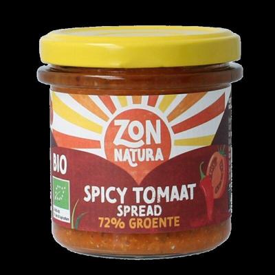 Zonnatura Groentespread spicy tomato bio 135 Gram