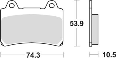 TRW remblokken "mcb 559 brake pad mcb 559 sv sintered metal