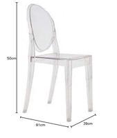 Kartell Victoria Ghost eetkamerstoel - thumbnail