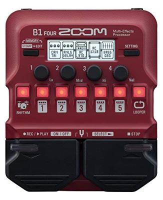 Zoom B1 FOUR Multi-Effects Processor voor elektrische basgitaar
