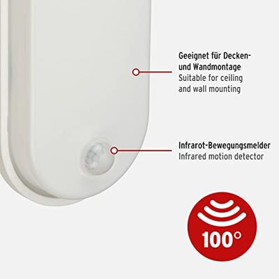 Brennenstuhl Ovale LED-lamp | OL 1650 P | met infrarood bewegingsmelder | 1680lm | wit | IP54 1270780901
