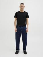 2-pack heren T-shirts ronde hals - zwart en wit Katoenen heren ondershirt korte mouwen - Witte t shirts heren - thumbnail