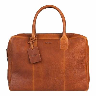 Burkely Antique Avery Worker 15.6" laptop bag-Cognac