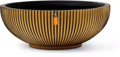 Capi schaal groove d40h15cm zwart goud