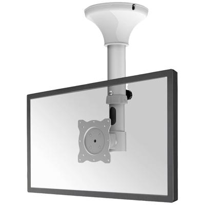 Neomounts FPMA-C025SILVER TV-plafondbeugel 25,4 cm (10) - 76,2 cm (30) Kantelbaar, Zwenkbaar, Roteerbaar, In hoogte verstelbaar
