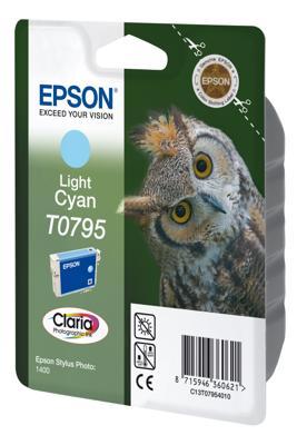 Epson Owl inktpatroon Light Cyan T0795 Claria Photographic Ink