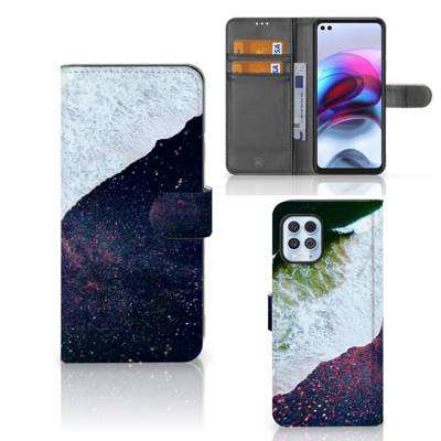Motorola Moto G100 | Book Case | Sea in Space