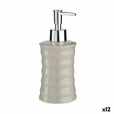 Zeepdispenser Berilo Grijs Metaal Keramisch Golven 260 ml (12 Stuks)