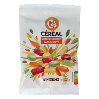 Cereal Winegums zonder suikers 100 Gram - thumbnail