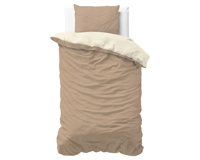 Sleeptime Twin Face Creme/Taupe 140 x 200/220 cm - thumbnail