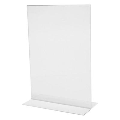 Sigel TA220 TA220 Tafelstatief T-vorm Voor papierformaat: DIN A4 Glas (helder) 1 stuk(s)