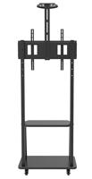 Techly ICA-TR33 flat panel vloer standaard 177,8 cm (70 ) Draagbare flatscreen vloerstandaard Zwart - thumbnail