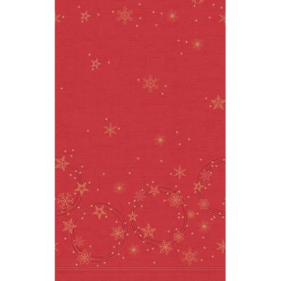Duni Tafellaken Star Shine 138x220 cm Rood