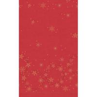 Duni Tafellaken Star Shine 138x220 cm Rood - thumbnail