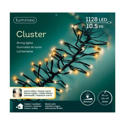 Lumineo Clusterverlichting 10.5m 1128led Warm wit/ Klassisk warm