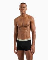 Armani boxershort 3-pack groen - zwart met logo print - thumbnail