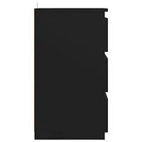 Nachtkastjes 2 st 40x35x62,5 cm spaanplaat zwart - thumbnail