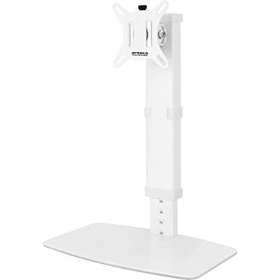SpeaKa Professional SP-TMS-201 Monitorvoet 1-voudig 43,2 cm (17) - 81,3 cm (32) Wit In hoogte verstelbaar, Kantelbaar en zwenkbaar