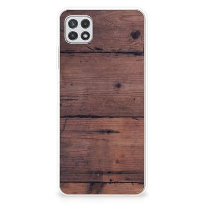 Samsung Galaxy A22 5G | Bumper Hoesje | Old Wood