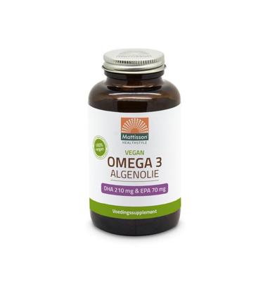 Mattisson HealthStyle Vegan Omega 3 Algenolie DHA 210mg & EPA 70mg Capsules