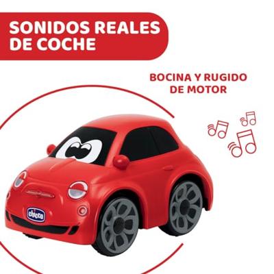 Politiewagen op Afstandsbediening Chicco Fiat 500 Rood 14 x 13,5 x 21 cm