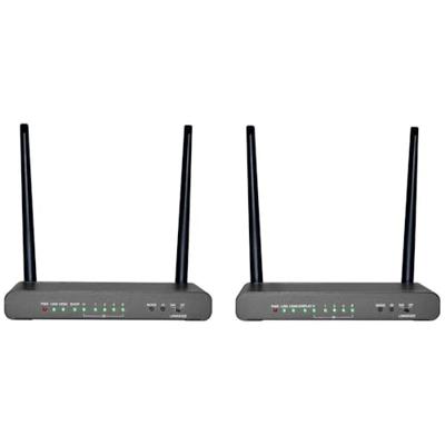 SpeaKa Professional SP-HDE-620 Draadloze HDMI-set 100 m 5 GHz 3840 x 2160 Pixel KVM-functie (Keyboard, Video, Mouse), Met loop-functie