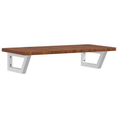 Badkamer wandschap staal en massief eikenhout