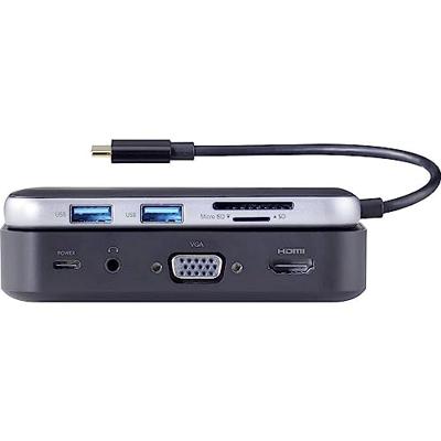 Renkforce RF-HUB-810 USB-C dockingstation Geschikt voor merk (dockingstation): Universeel Draadloze beeldoverdracht, Geïntegreerde kaartlezer